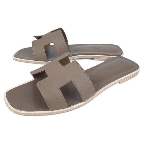 hermes etoupe oran|closs hermes oran sandals.